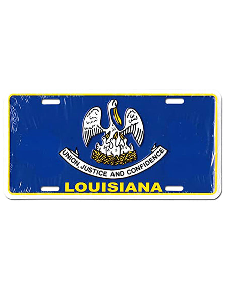 Louisiana Flag License Plate