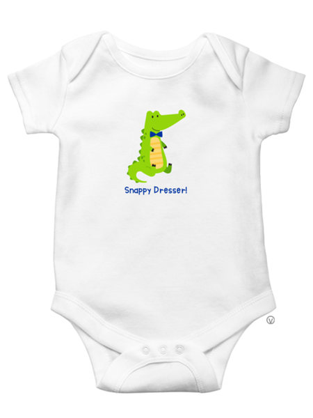 Snappy Dresser Alligator Onesie