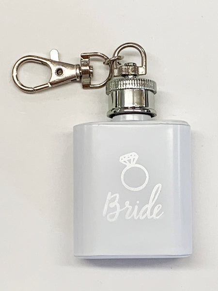 Bride Keychain Flask