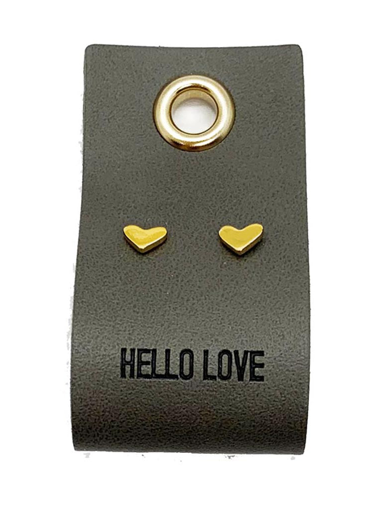 Stud Earrings - Hello Love