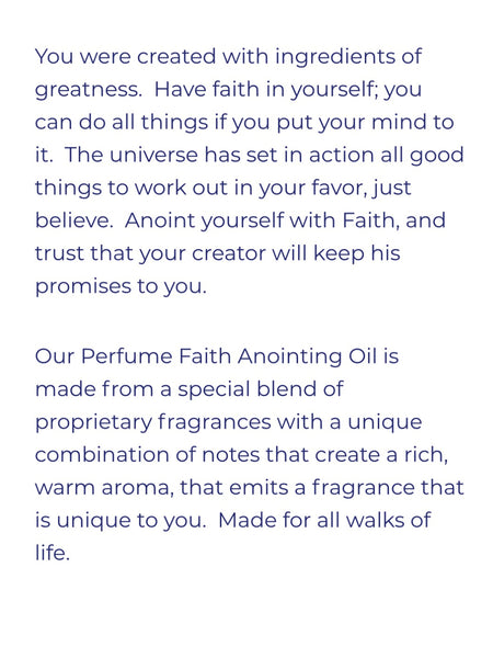 Anointing Perfume Oil - FAITH
