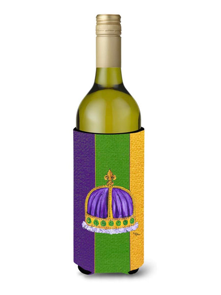 Wine Bottle Insulator - Mardi Gras Crown