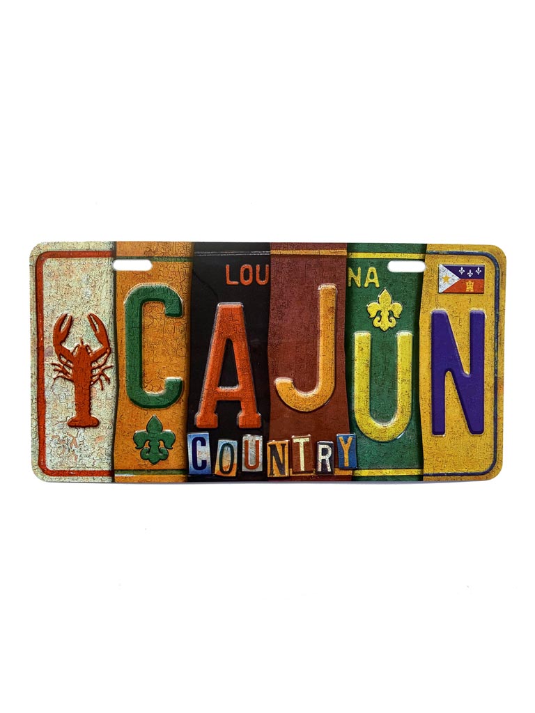 Cajun Country License Plate