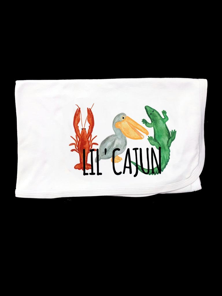 Lil Cajun - Crawfish, Pelican, Gator Blanket