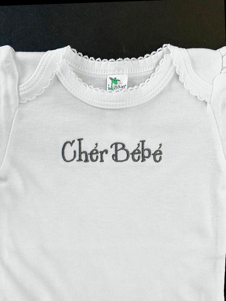 Cher BeBe Onesie Grey