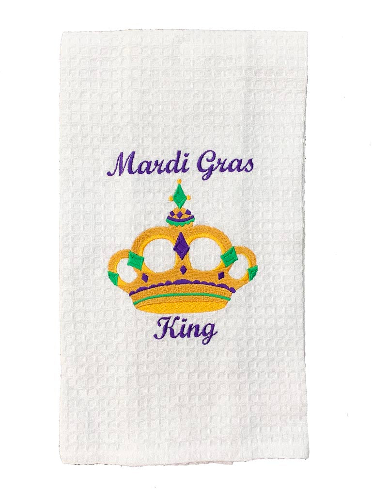 Mardi Gras King Hand Towel