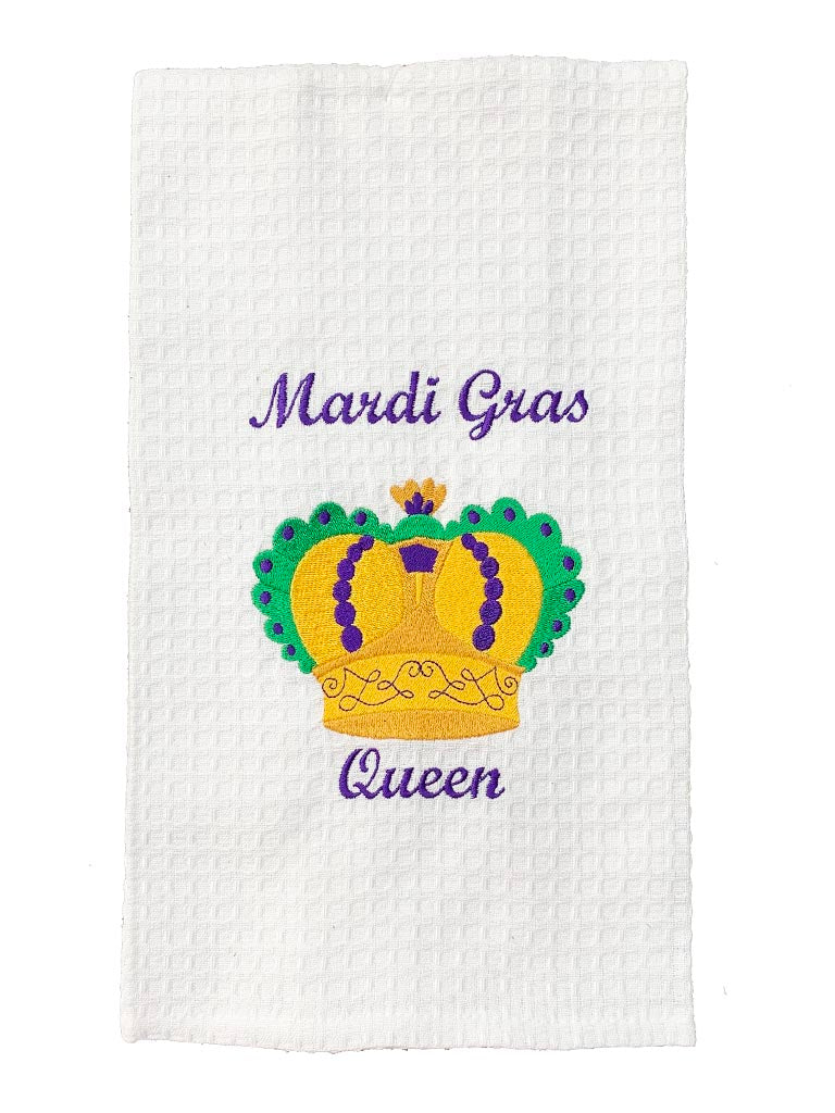 Mardi Gras Queen Hand Towel