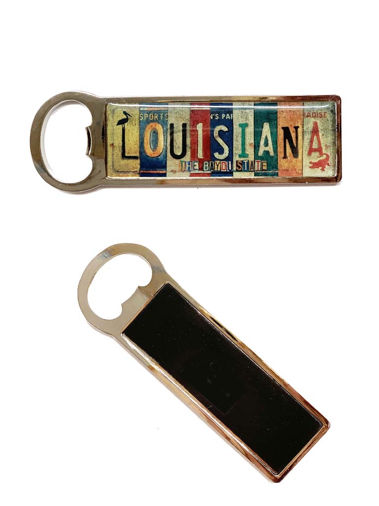 Louisiana Bottle Opener Magnet