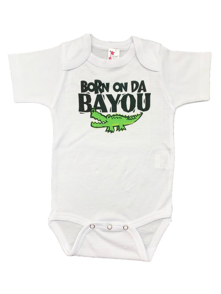 Born On Da Bayou Gator Onesie