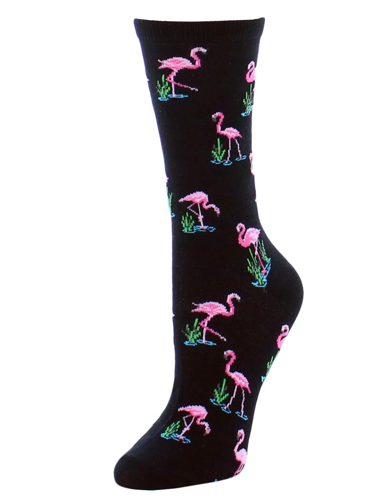 Flamingos Women's  Crew Socks