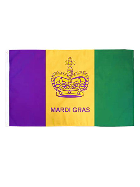 Mardi Gras Flag 3'x5'