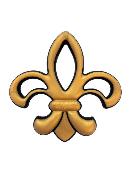 Fleur de Lis Teether - Black & Gold