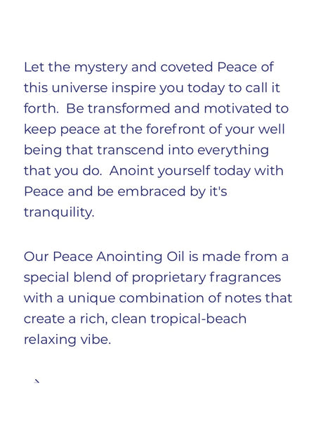 Anointing Perfume Oil - PEACE