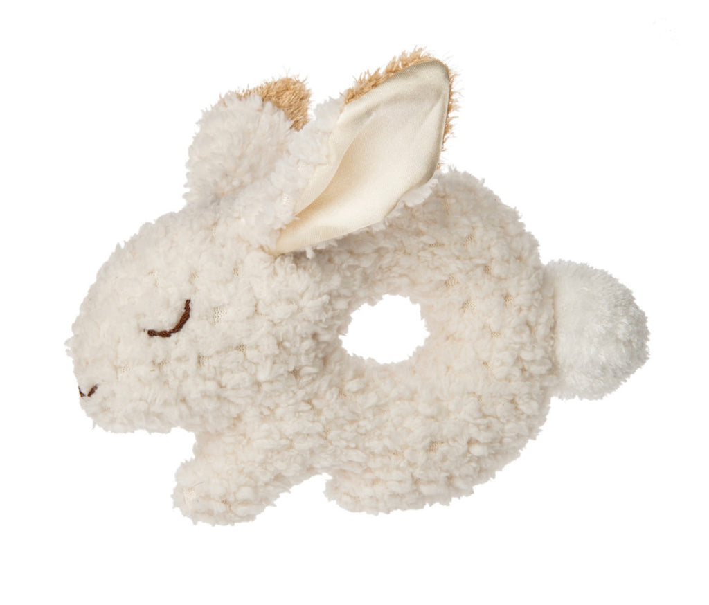 Oatmeal Bunny Ring Rattle