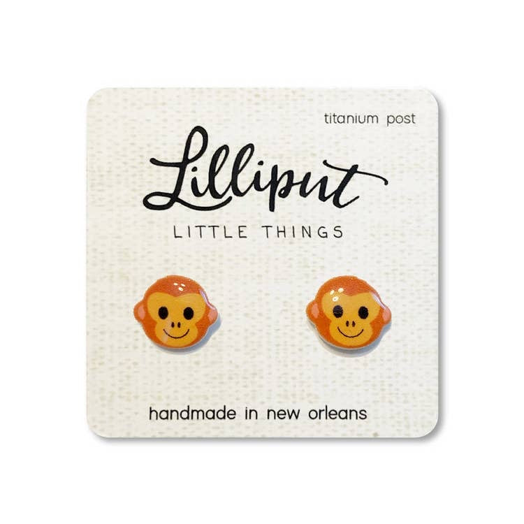 Monkey Earrings by Lilliput Little Things